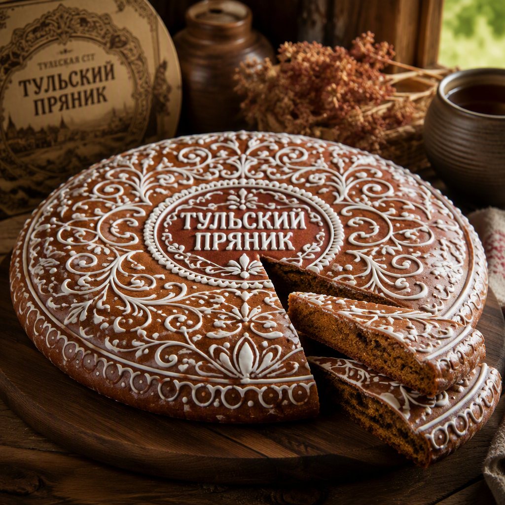 Большой семейный пряник с росписью